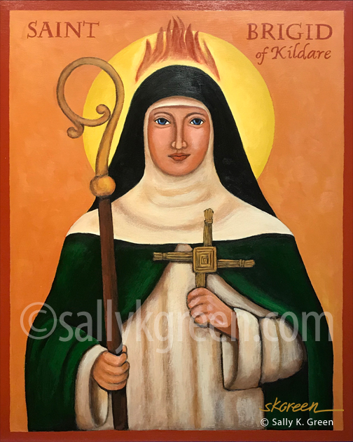 Saint Brigid of Kildare by Sally K. Green