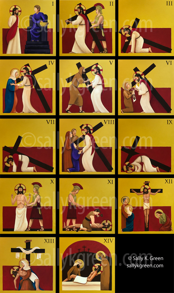 Stations of the Cross by Sally K. Green